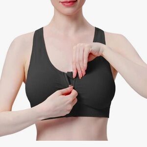 2 pc WanaYou sports bra Black and Peach colors fit sizes 30D 32B 32C 32D 34A 34B